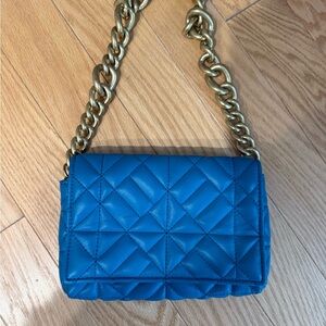 Zara Blue Quilted Bag
